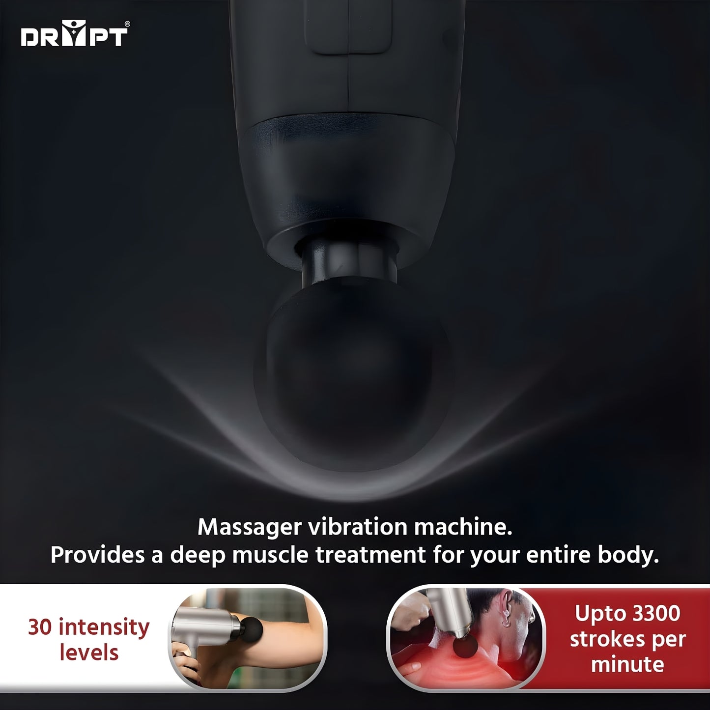 Gun Massager LCD