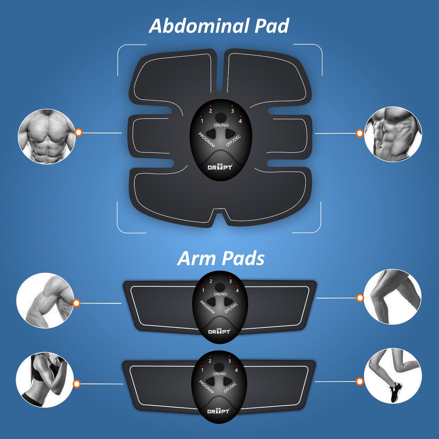 HIP MASSAGER  + ABS AND ARM MASSAGER abdomen massgaer