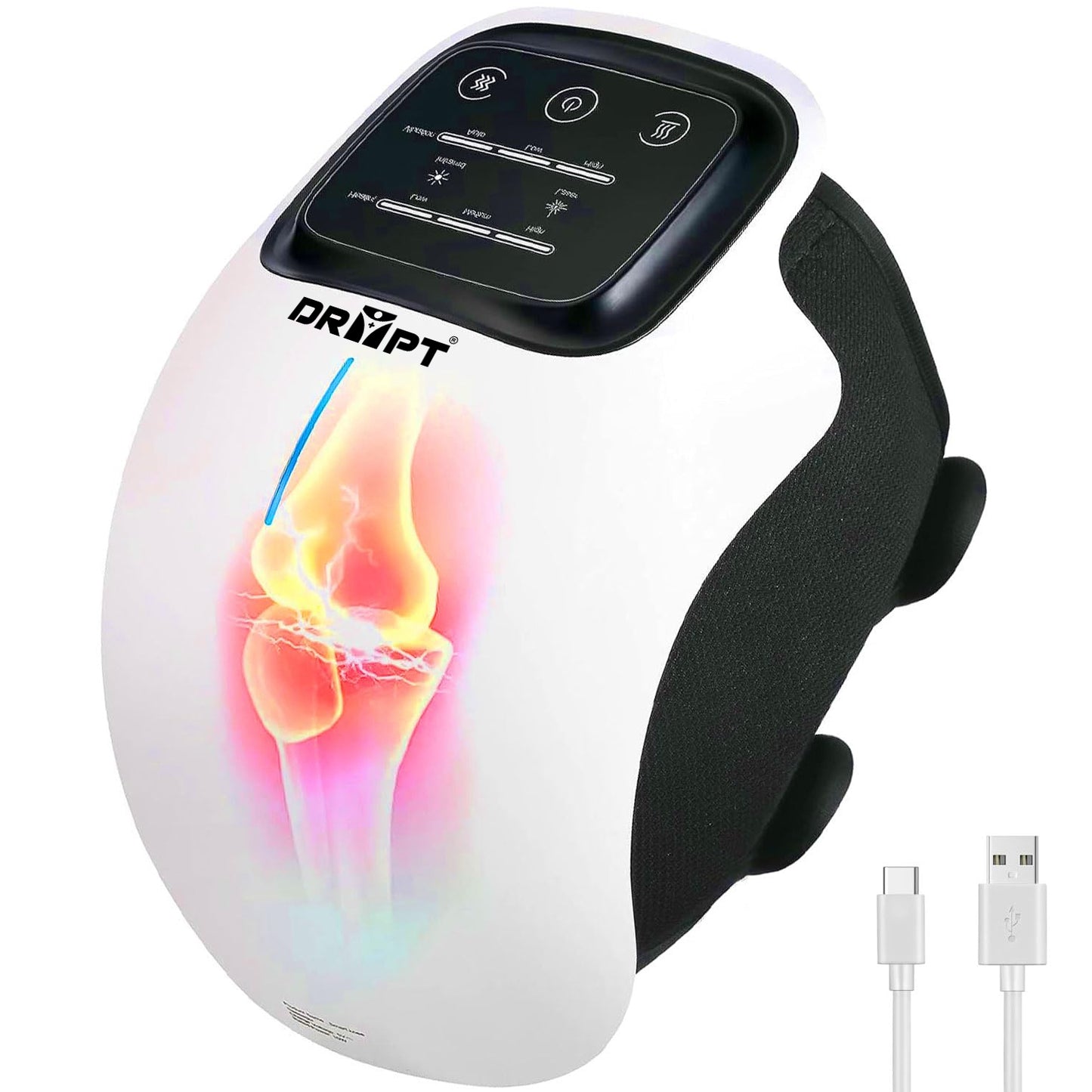KNEE MASSAGER SMALL (plastic body) justin  + Mini Gun Massager Manual