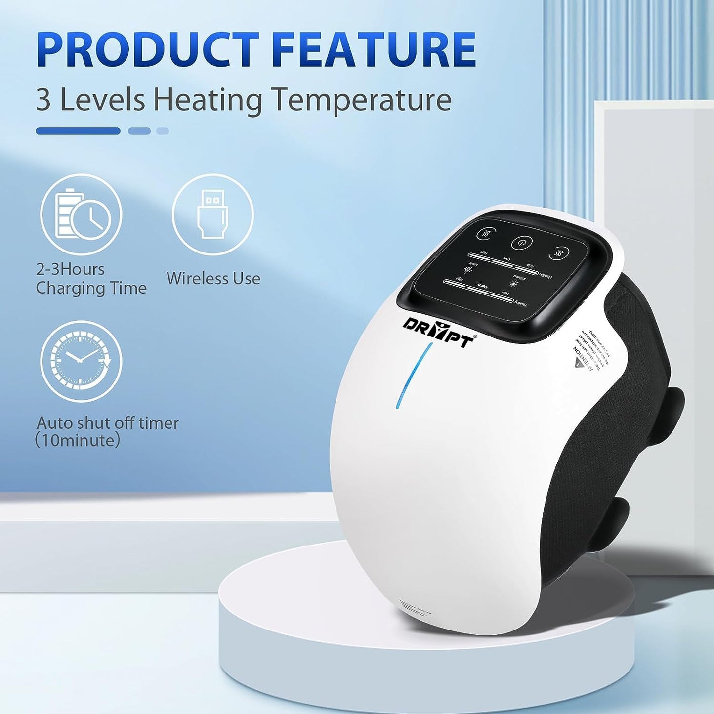 KNEE MASSAGER SMALL (plastic body) justin  + Mini Gun Massager Manual