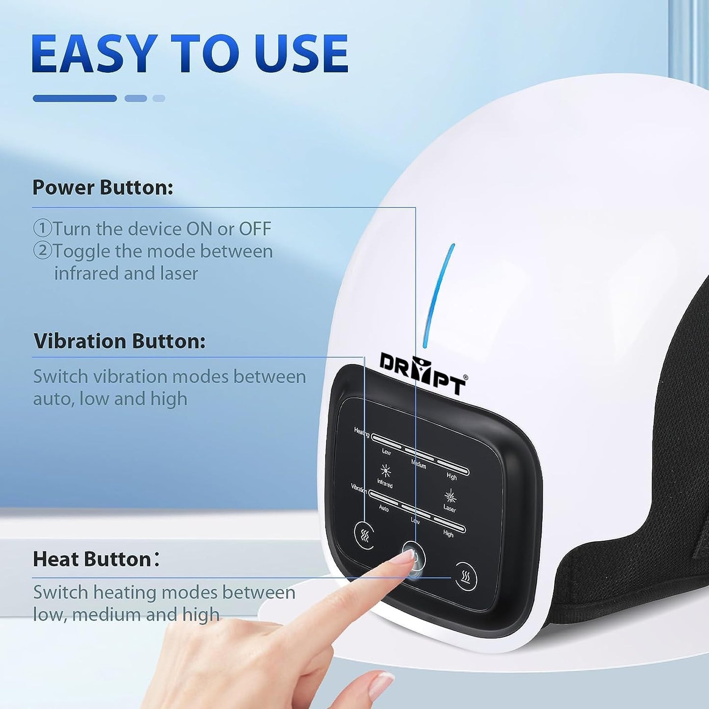 KNEE MASSAGER SMALL (plastic body) justin  + Mini Gun Massager Manual