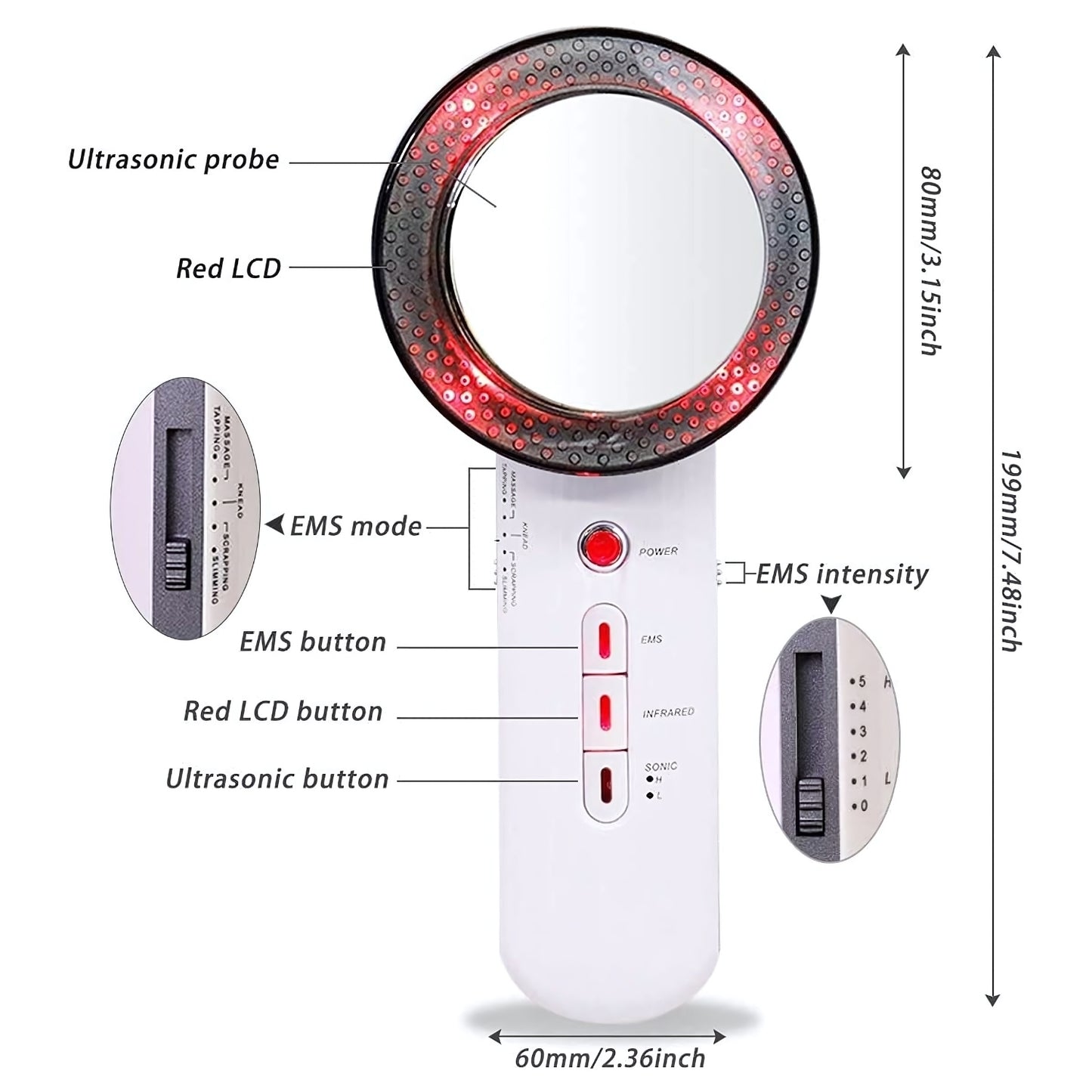 3 IN1 FAICL MASSAGER skin care option dr pt